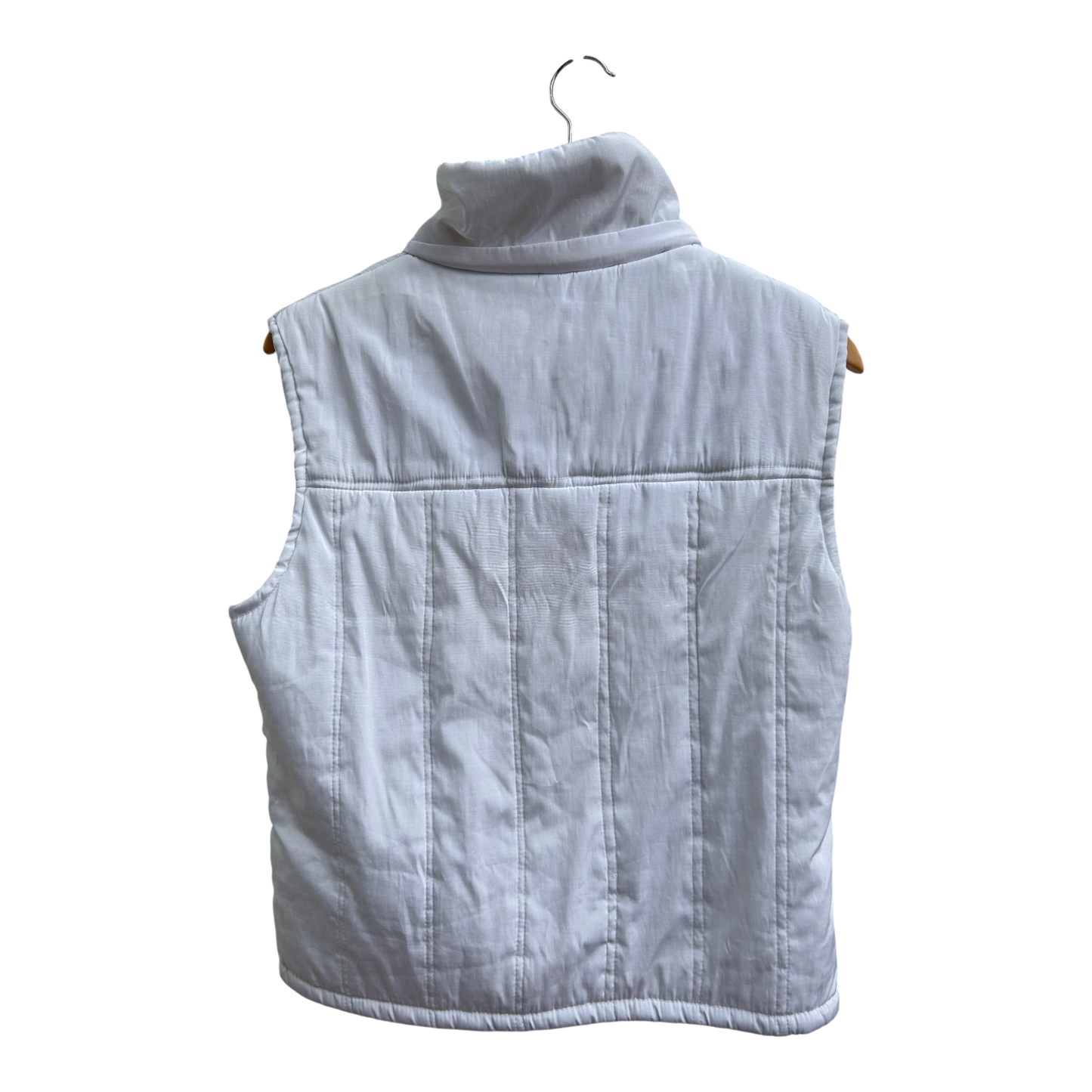 Laura Steppweste Damen Gr 38 Weiß Stehkragen Taschen Freizeit Übergangszeit