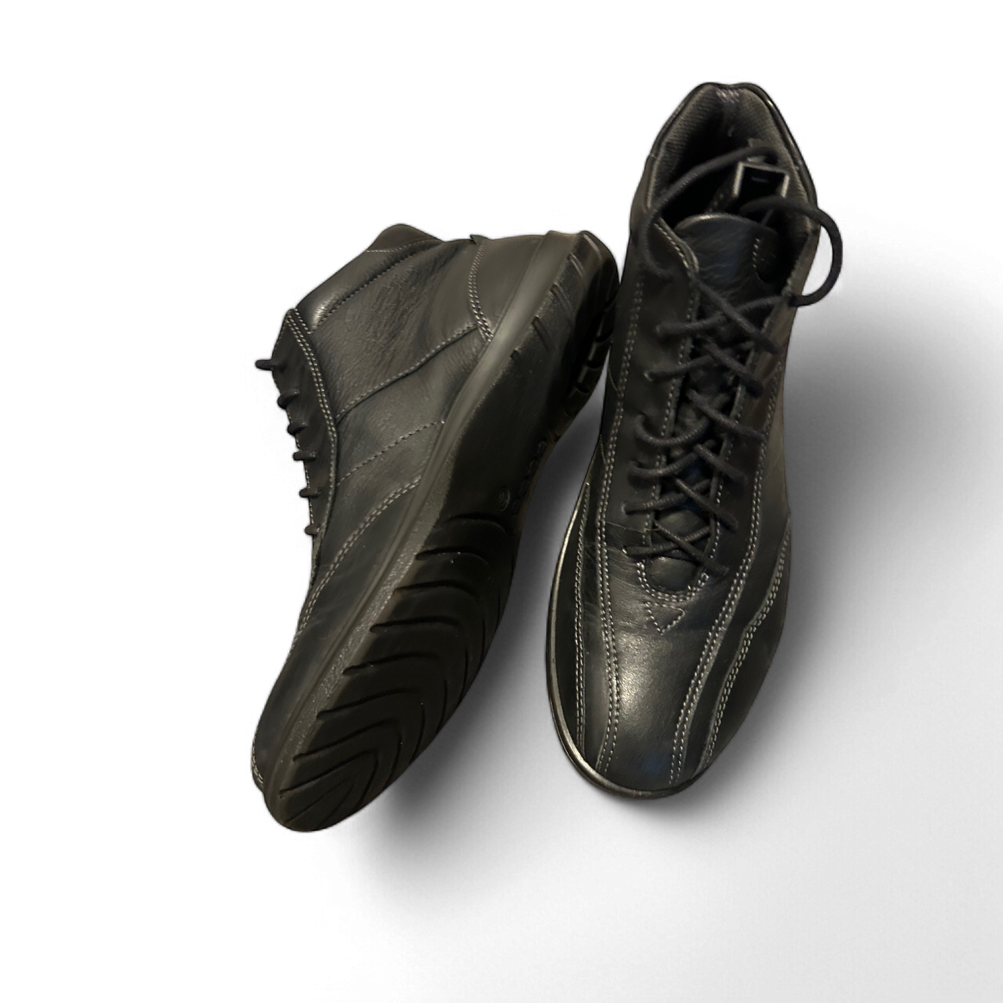 👟 ECCO Sneaker Damen 40 Schwarz – Wie Neu – High-Top Look 👟