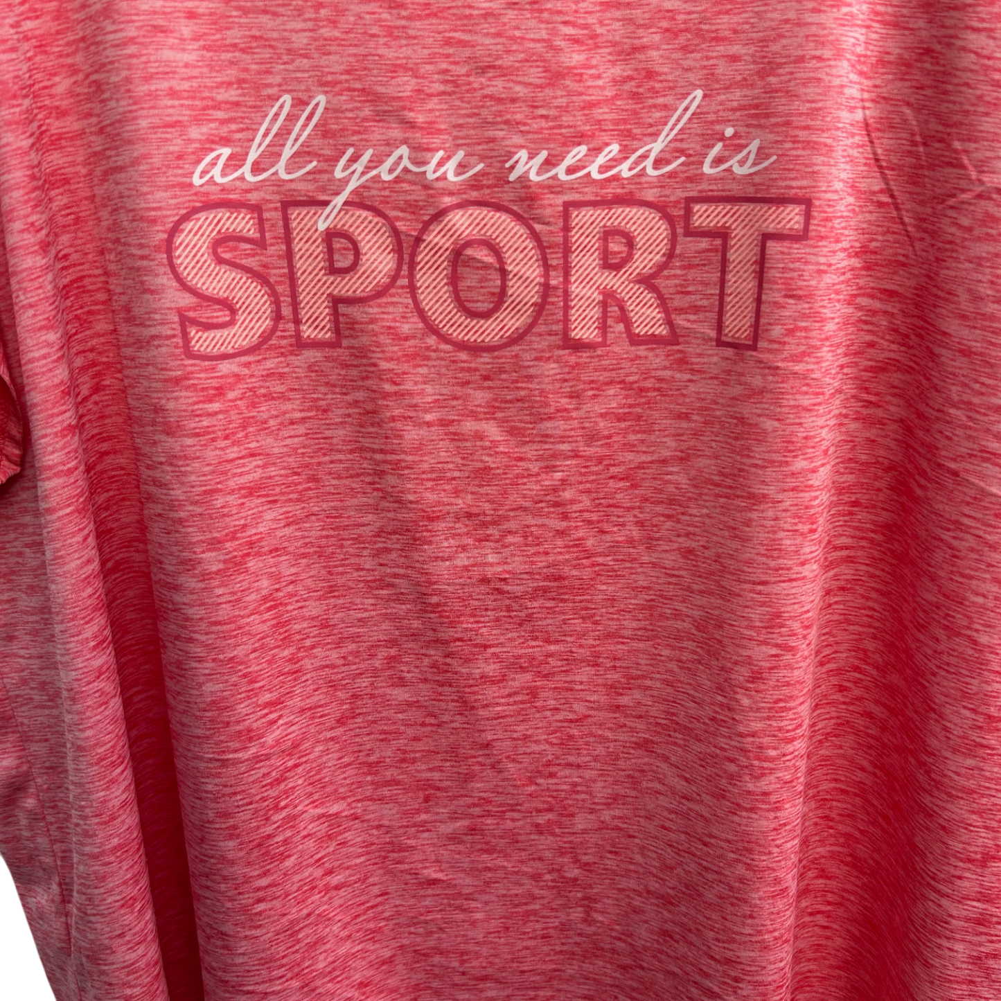 Ergee Shirt Damen Gr 46 Koralle Meliert Stretch Kurzarm Sportshirt Viskosemix