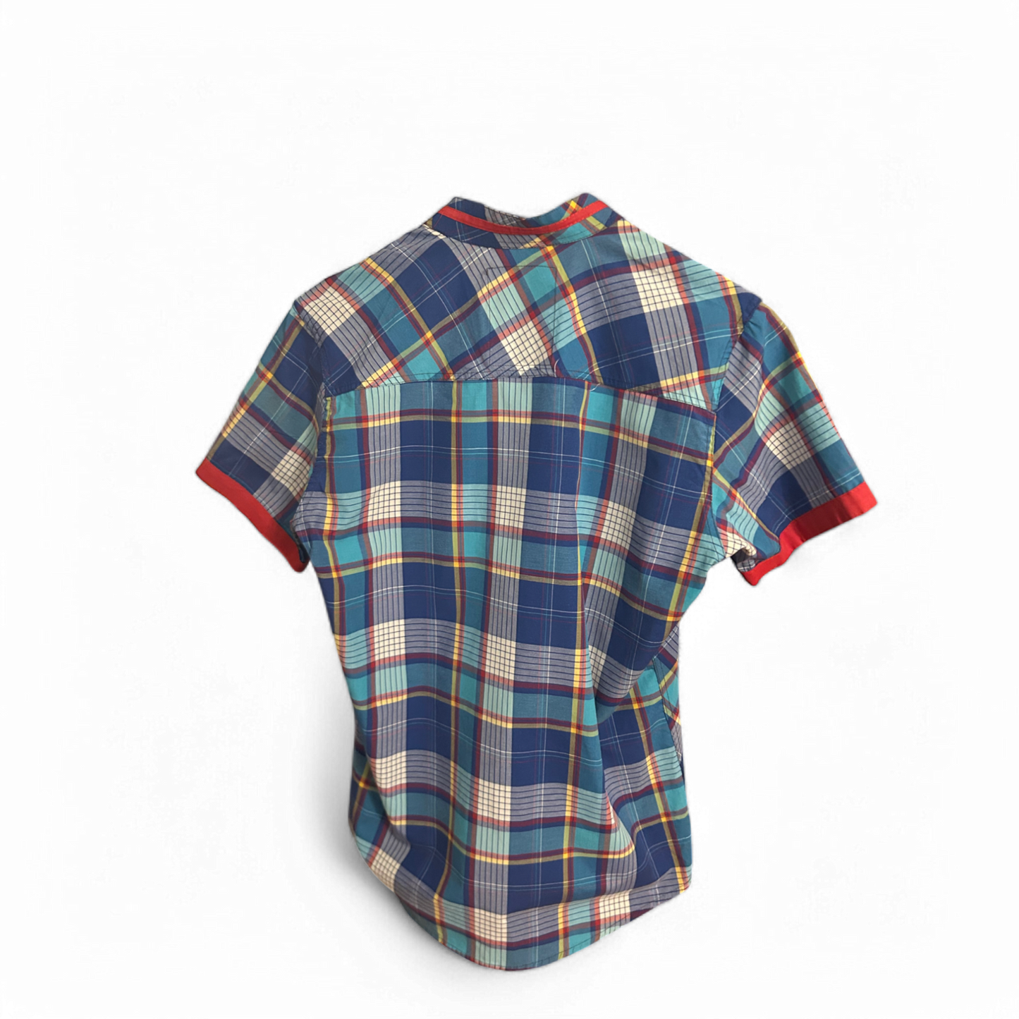 🟦 TRUE LEGEND Hemd Blau Kariert L – Made in Italy 🔴