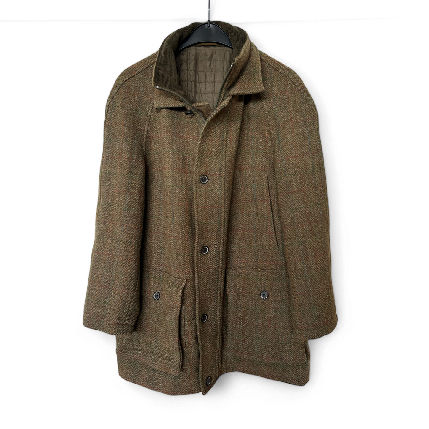 🧥 Harris Tweed Mantel Herren 52 – 100 % Wolle – Elegant 🧶