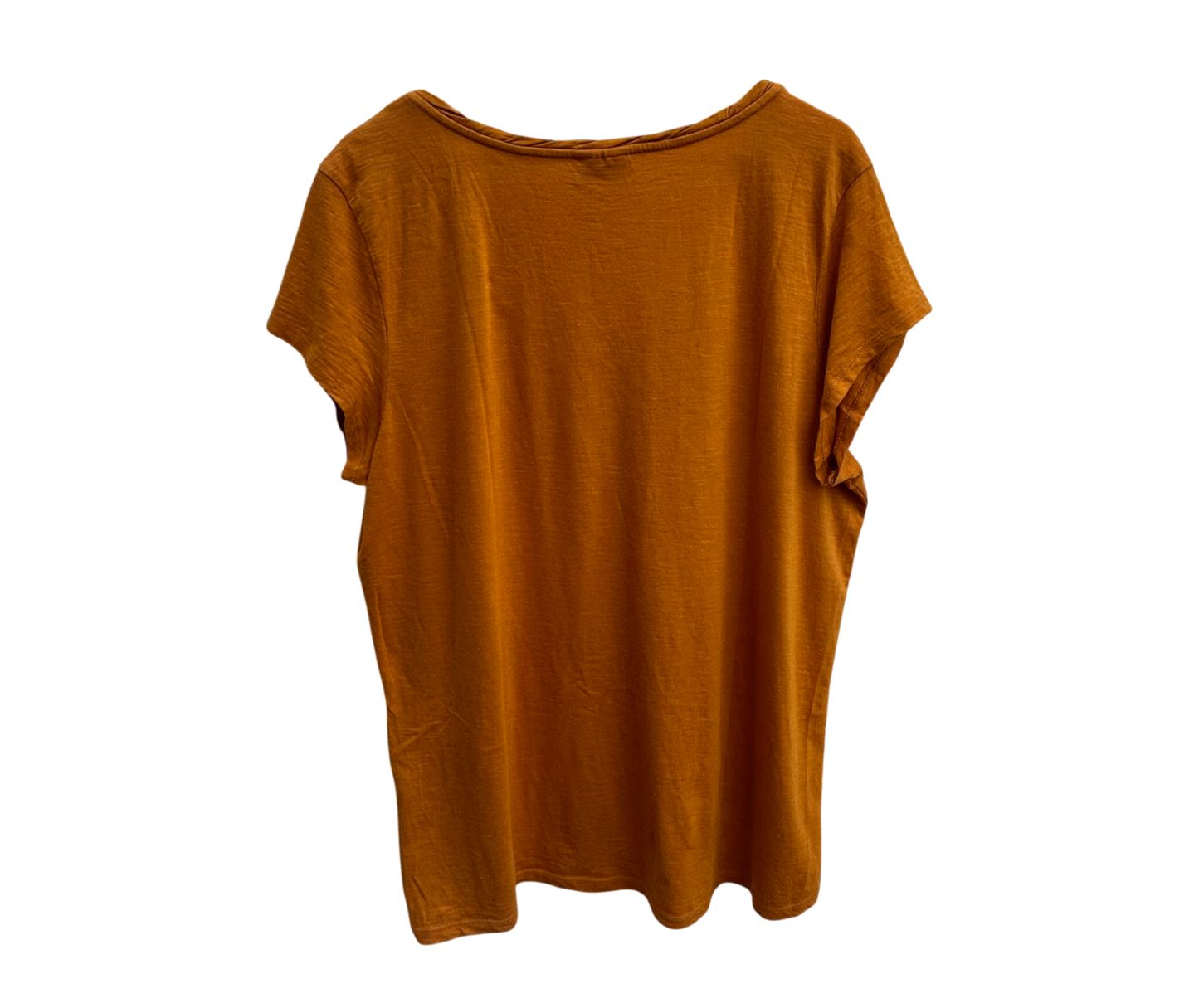 Cecil Shirt Damen Gr XL Grau BaumwolleYessica Shirt Damen Gr XL Orange Baumwolle Modal Kurzarm V-Ausschnitt Casual