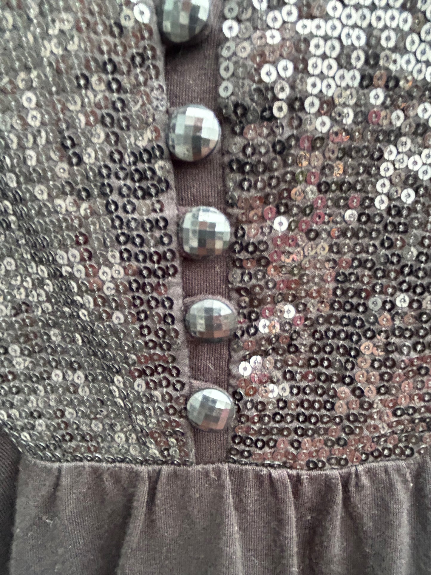 H&M Shirt Damen Gr L Schwarz Baumwolle Pailetten Kurzarm Elegant Party