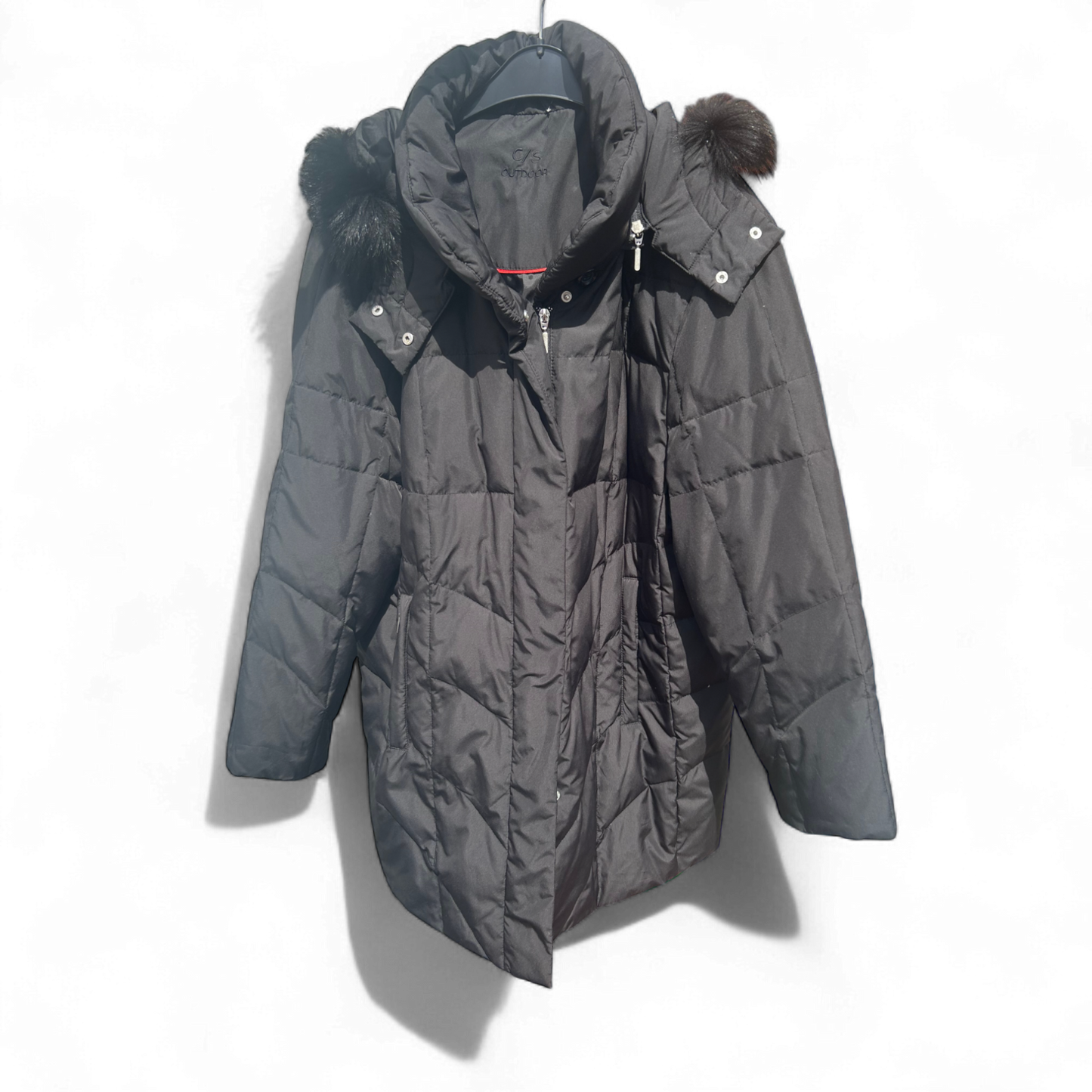 🖤 C/S Outdoor Damen Daunenjacke | Gr. 46 | Schwarz | Echtdaunen 🖤