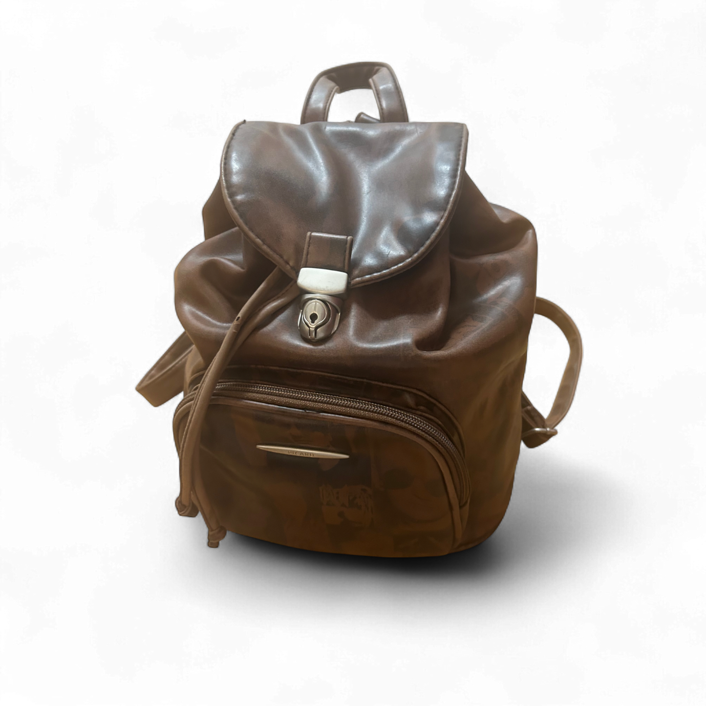 🎒 Picard Rucksack Braun – Lederoptik mit Gesichtermuster 🤎🧑🎨