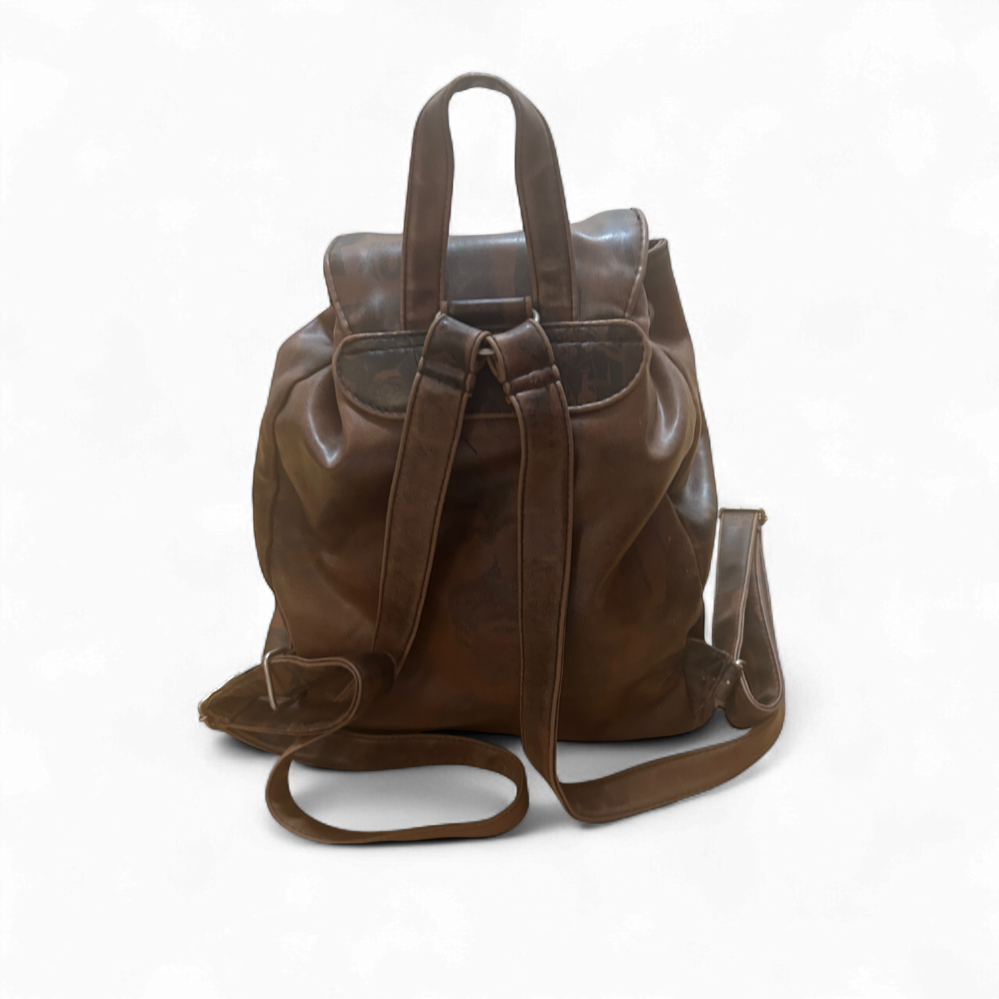 🎒 Picard Rucksack Braun – Lederoptik mit Gesichtermuster 🤎🧑🎨