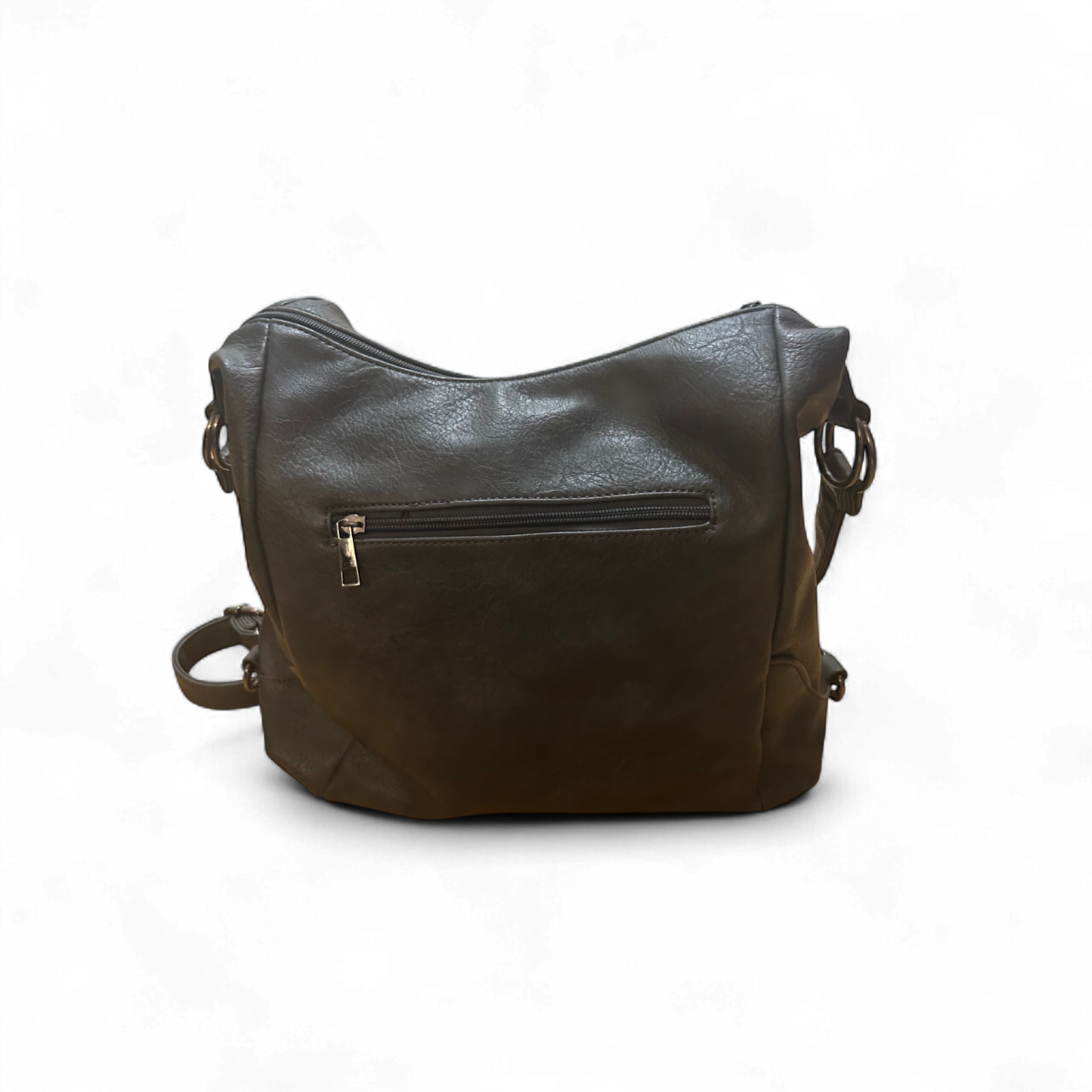 🎒 Dunkelgraue 2-in-1 Tasche – Rucksack & Schultertasche 🎒✨