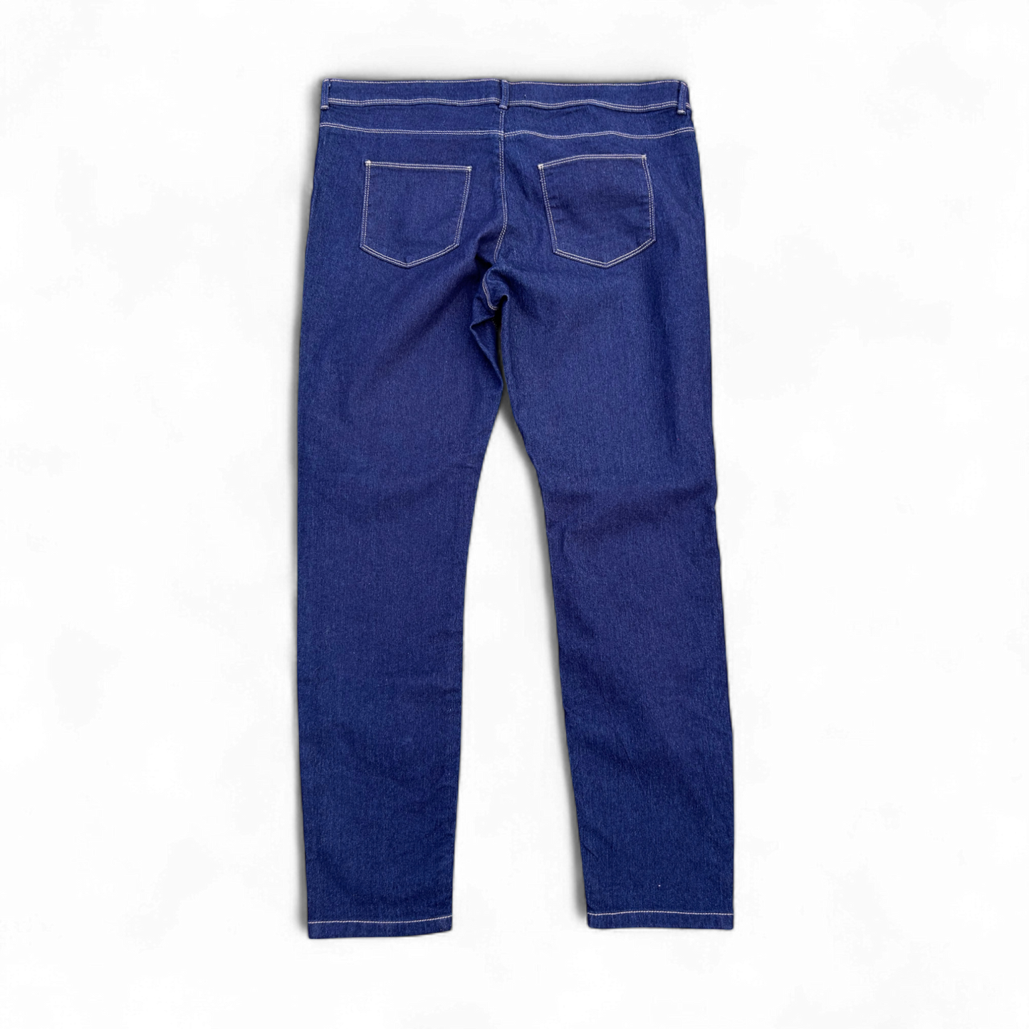 Janina Damen Slim Jeans Gr 48 Blau Stretch Denim Hose Baumwolle Bequem Modern