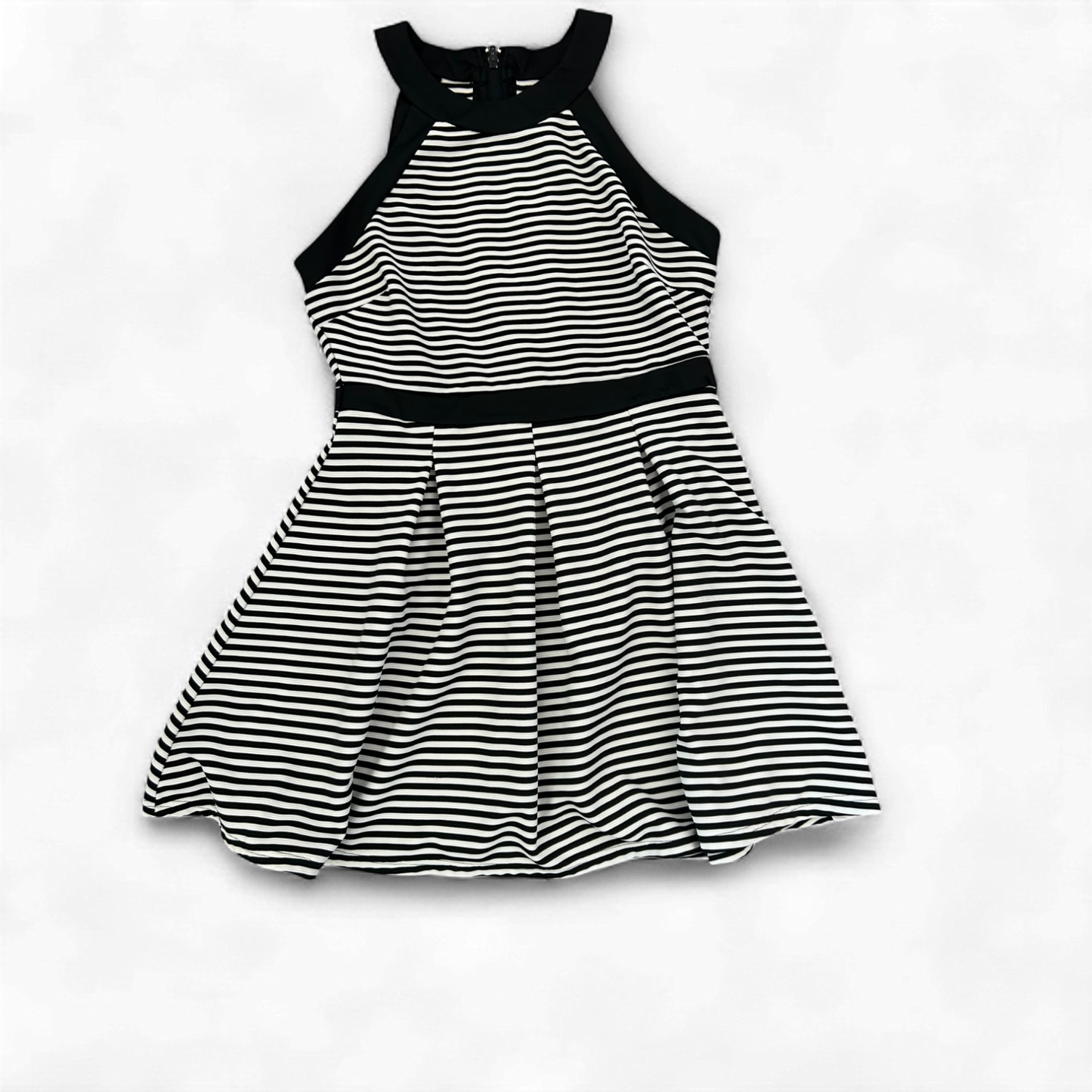 🖤 Blind Date Casual Kleid Gr. L Schwarz Weiß – Streifenliebe 🖤