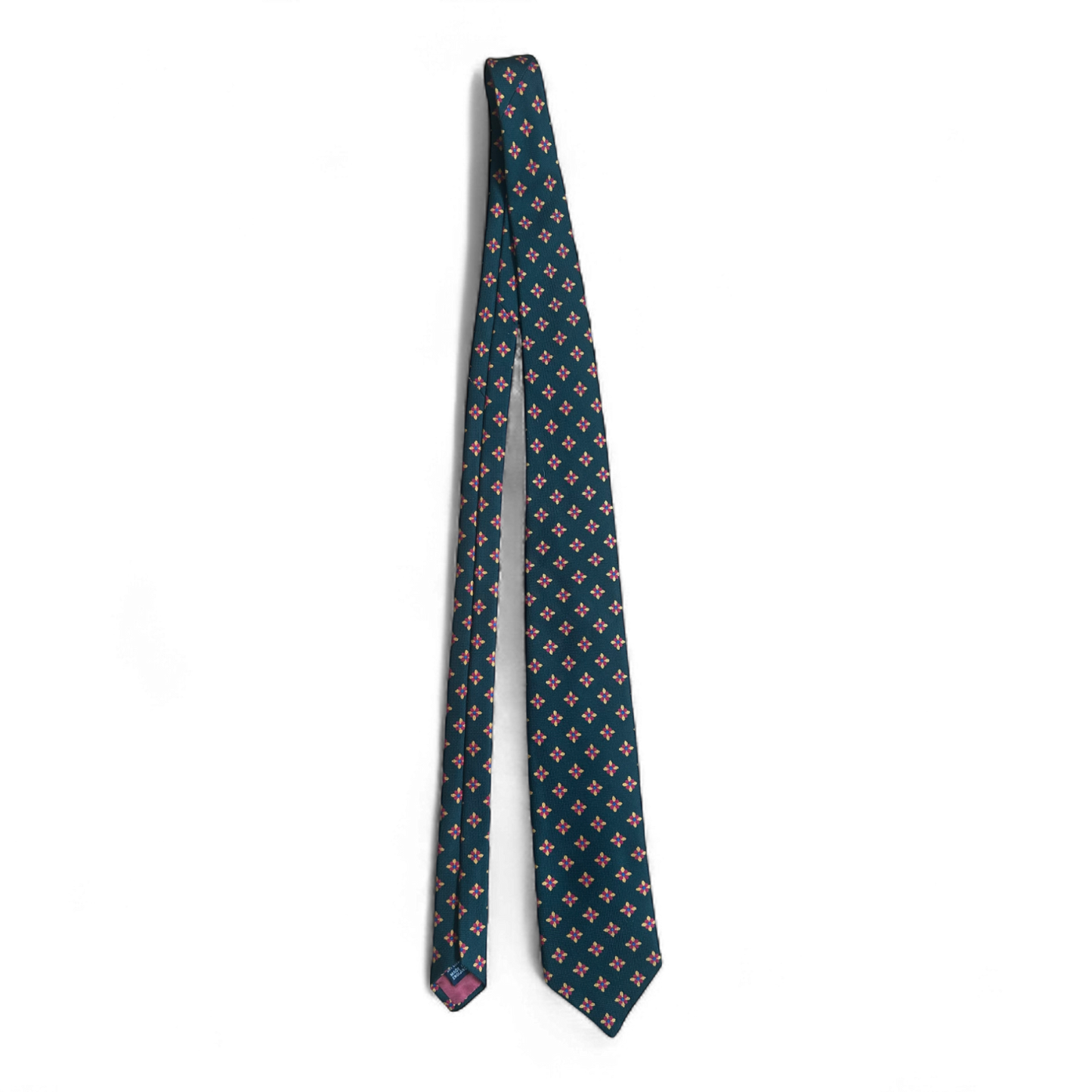 Designer Krawatte HACKETT - London - Racing-Green mit auffälligem Muster