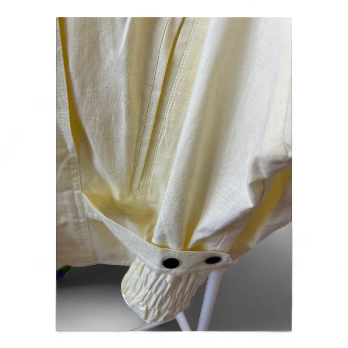 Vintage Damenjacke 44 Gelb Oversize 100 % Baumwolle 80er Look Revers D-Ring