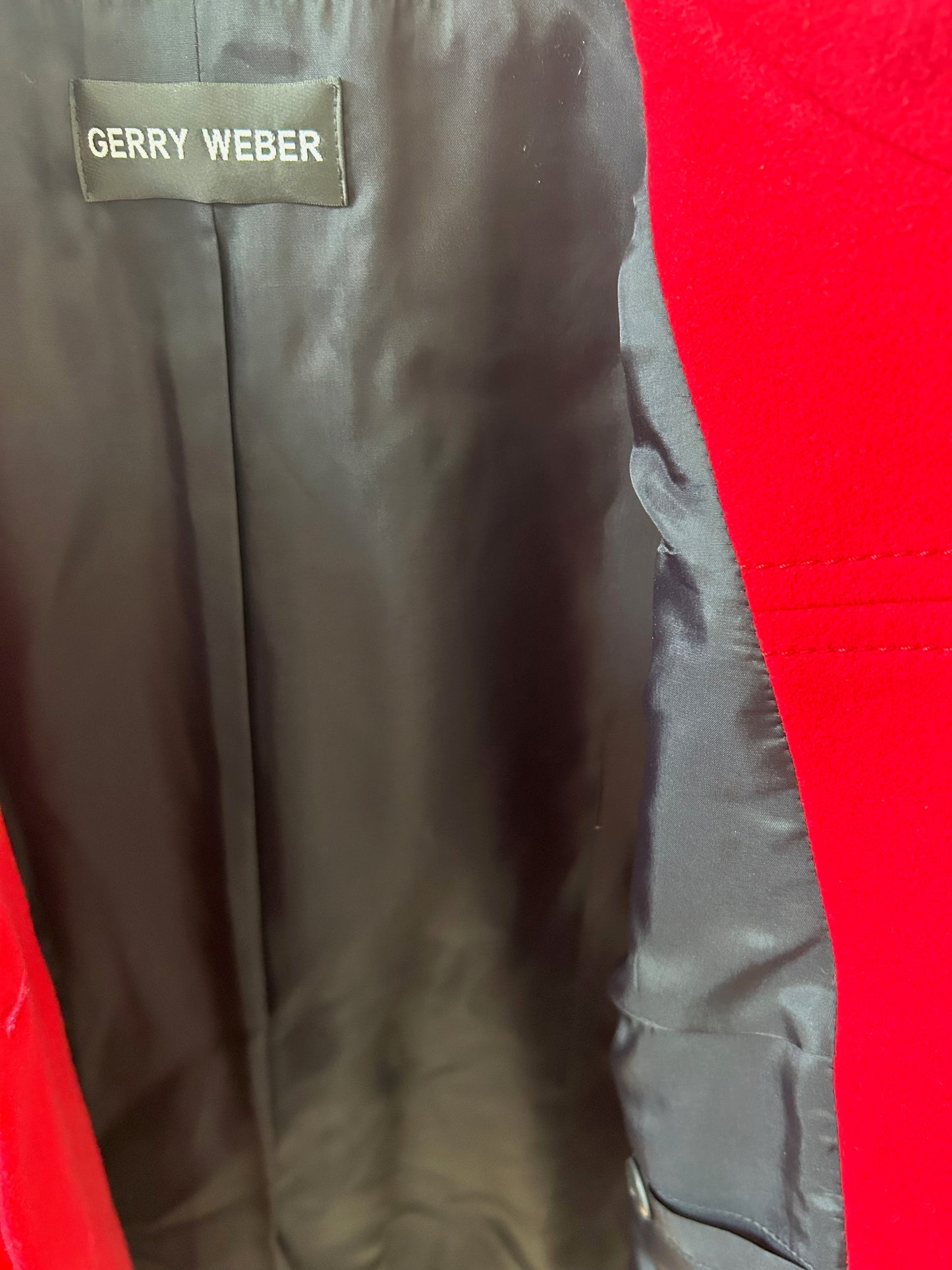 Gerry Weber Mantel Damen Gr 40 Rot Elegant Klassisch Gefüttert Winter Kurzmantel