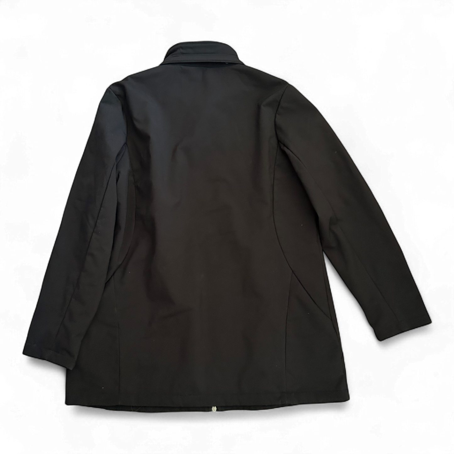 Damen Jacke schwarz Gr 48 Janina Softshell Optik sportlich lang Übergangsjacke