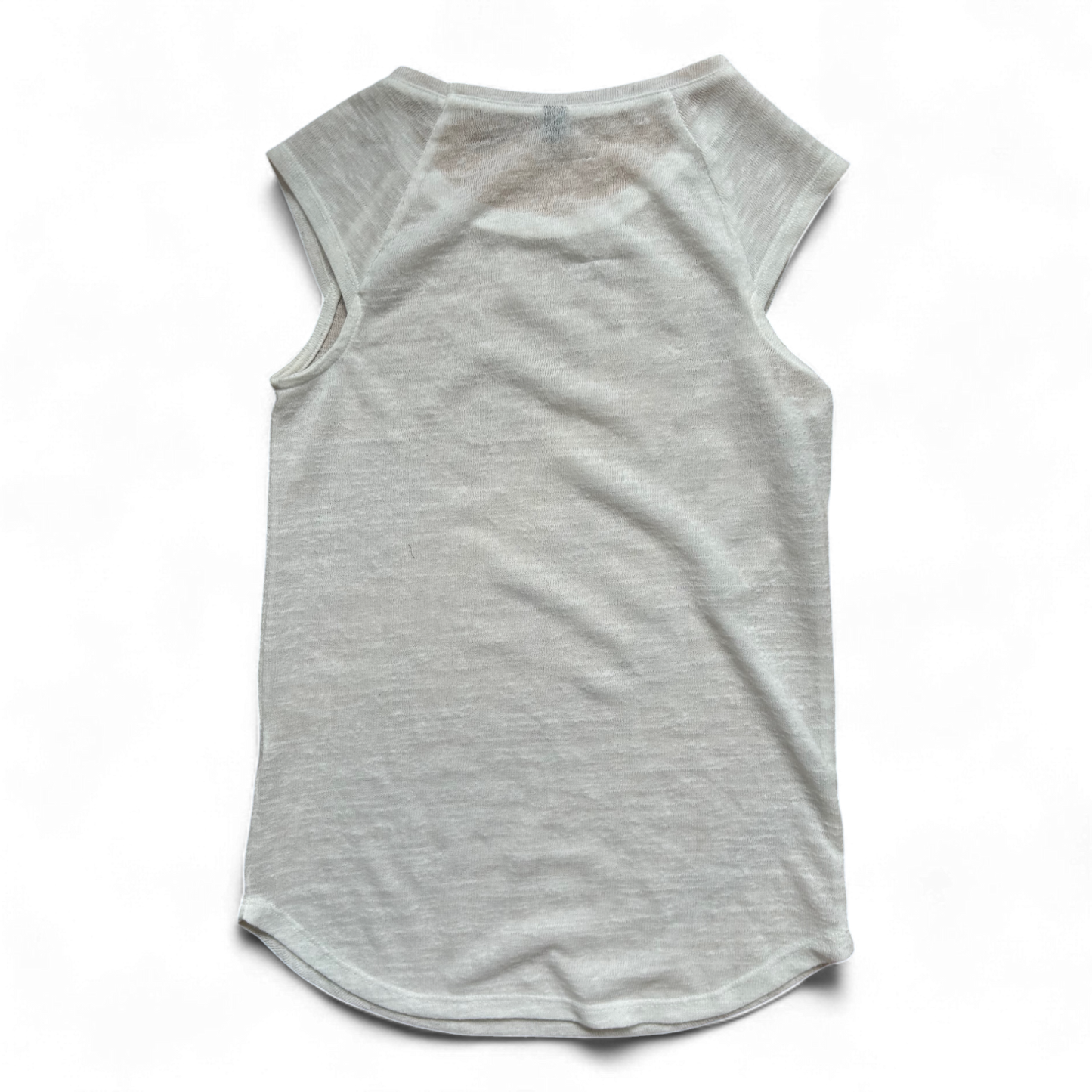 Pimkie Damen Top Weiß Gr S Locker Transparent Freizeit Sommer