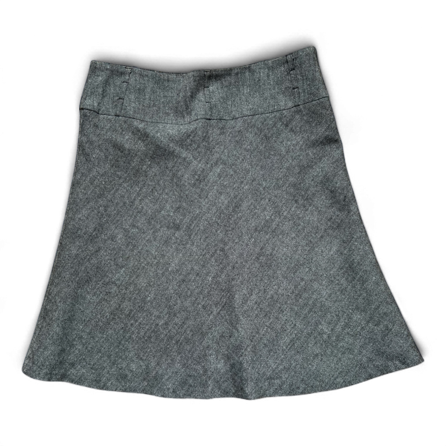 H&M Rock Damen 42 Braun Meliert A-Linie 50% Wolle Gefüttert Business Herbst