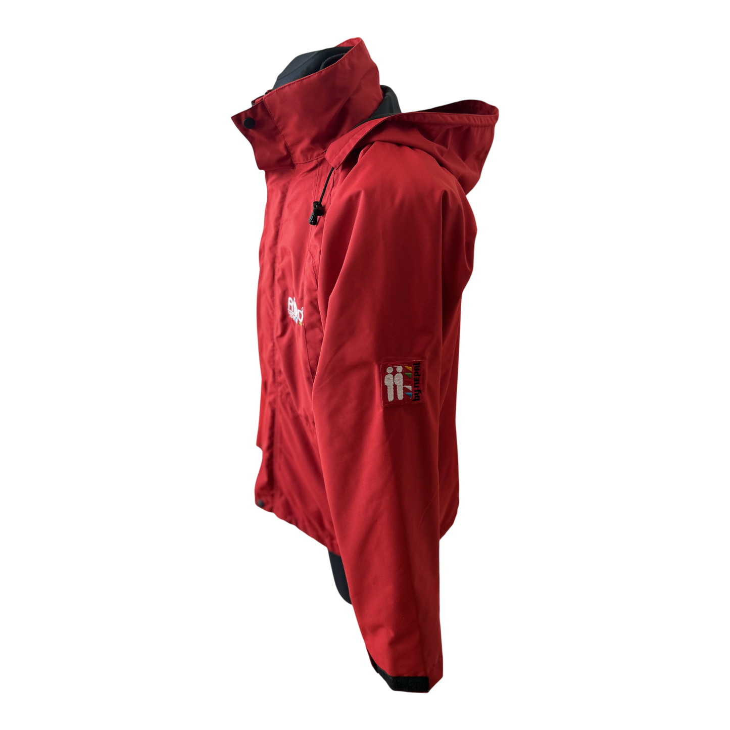 NEU AiiKo Outdoorjacke Rot 2in1 Gr M Fleece Kapuze Nepal Unisex