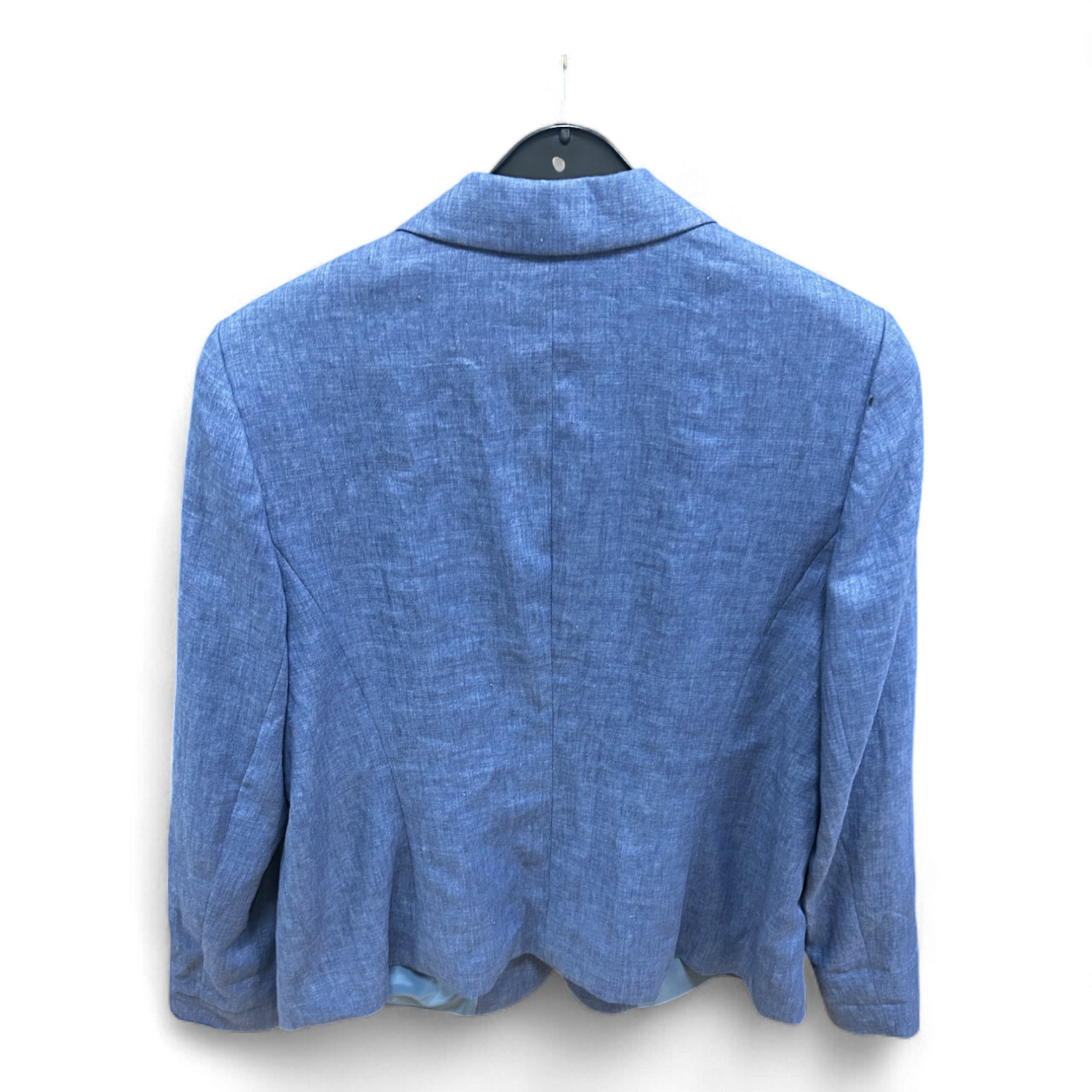 Walbusch Blazer Blau Gr 42 Leinen Made in Italy Brust 54 Länge 65 Futter
