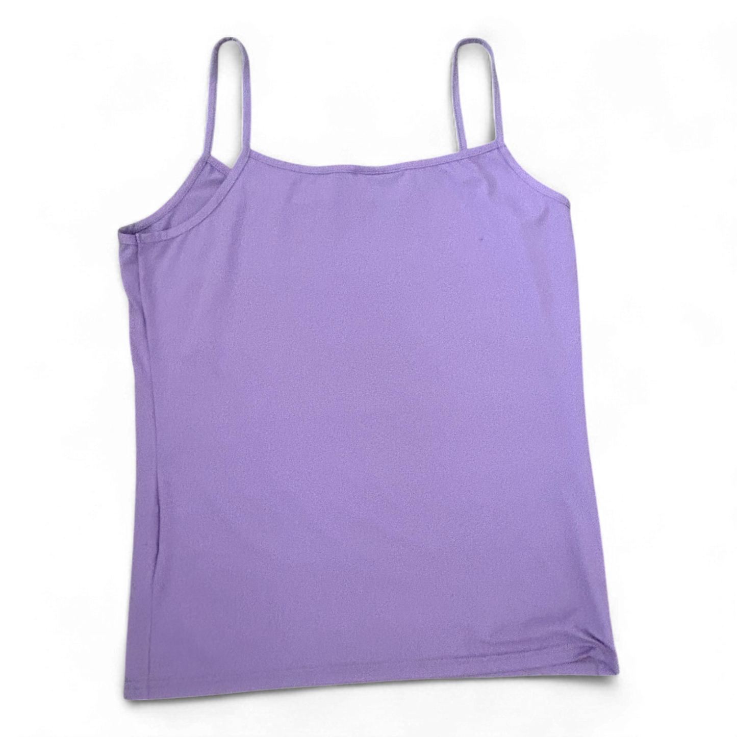 Yessica Top Lila Gr XL Damen Trägertop Stretch Basic Sommer Nylon Elasthan
