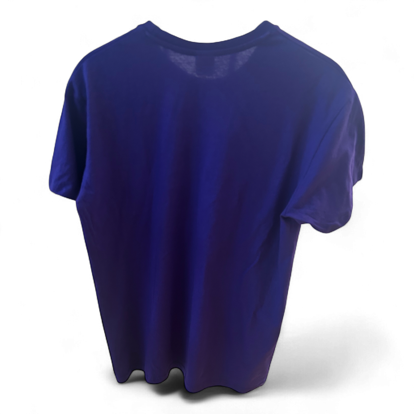 B&C T Shirt Herren L Lila Weiß Statement Print Baumwolle Rundhals