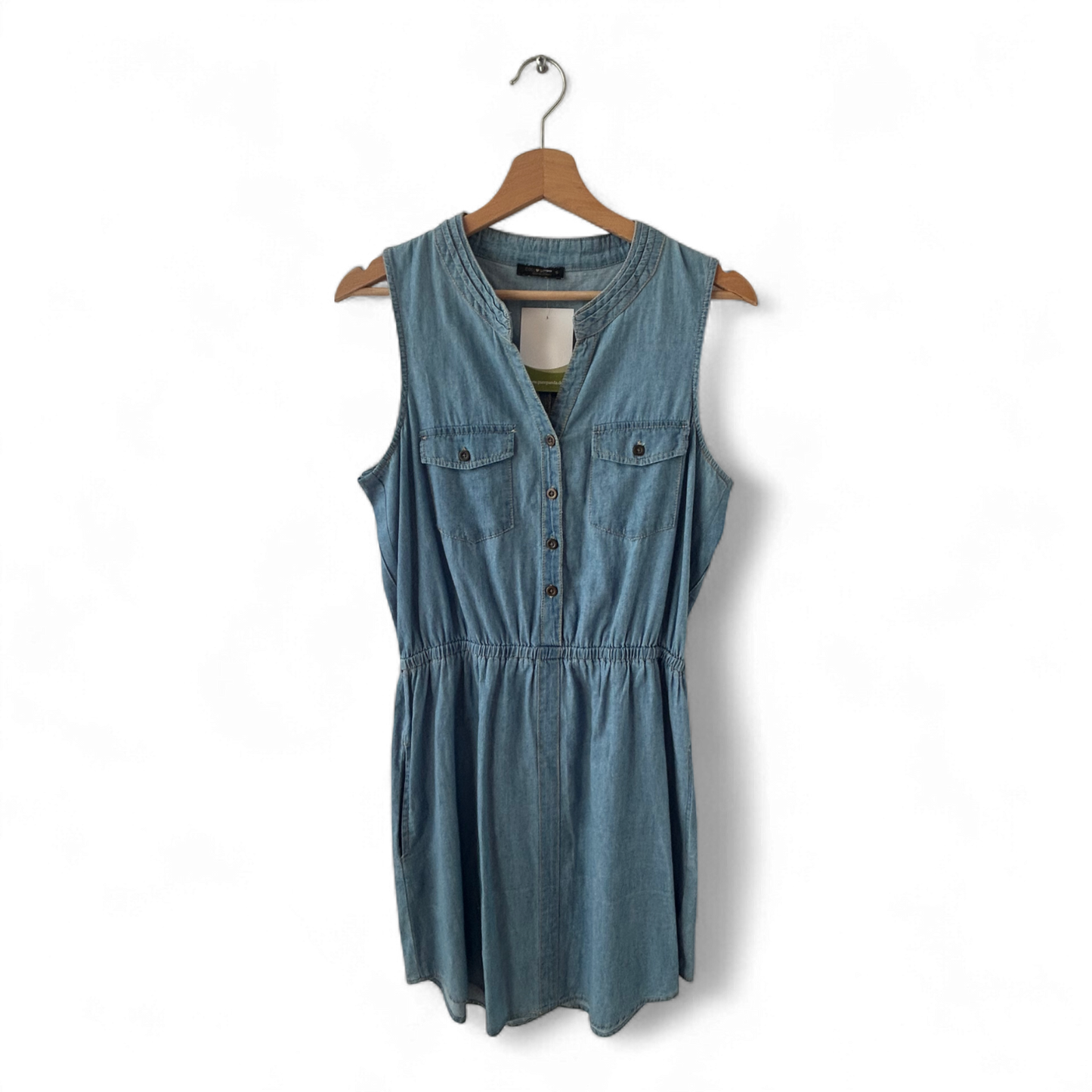 Colloseum Kleid Damen Dress Damenkleid Gr. S Jeanskleid Denim Ärmellos Baumwolle