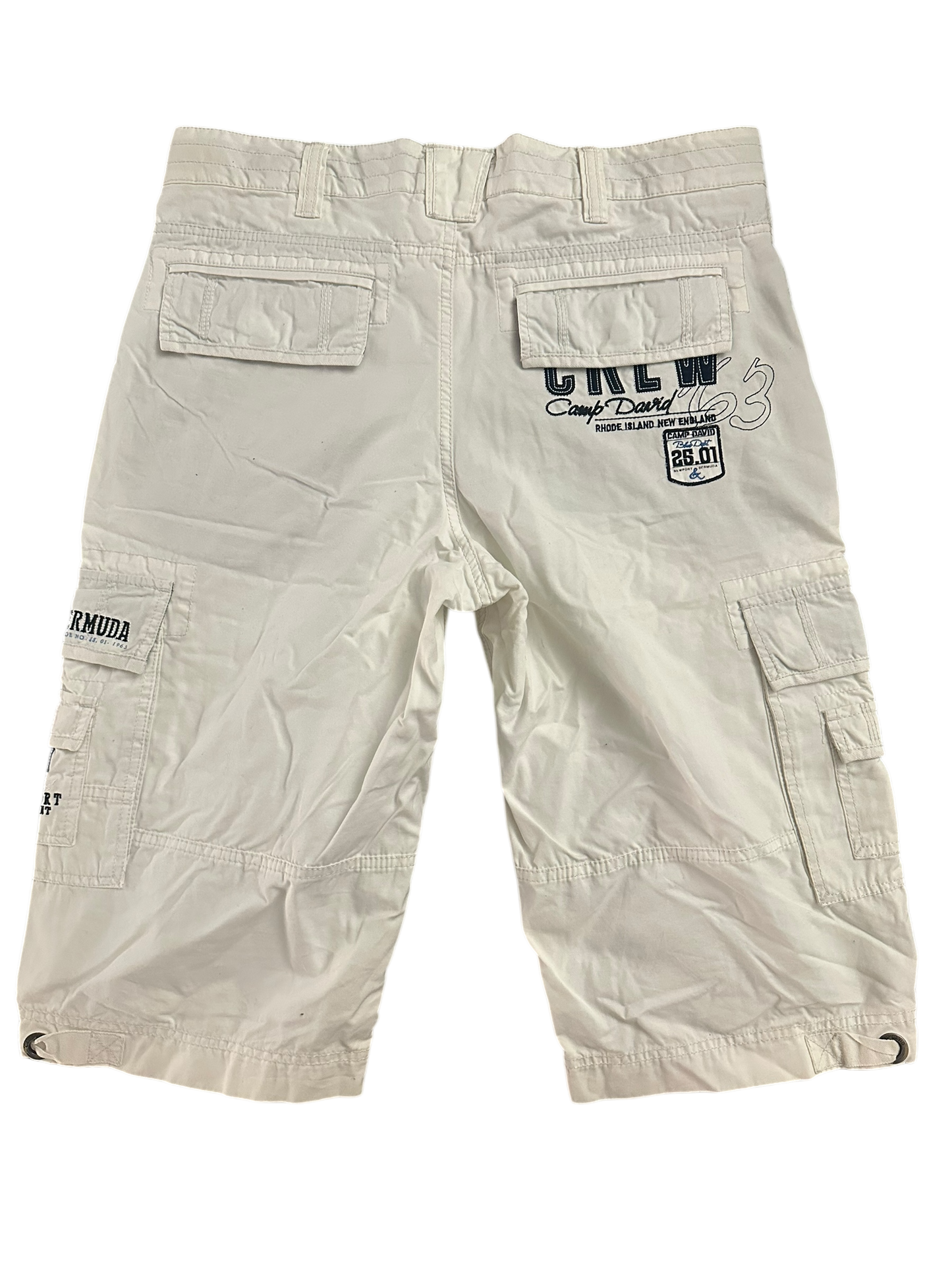 🩳⚪ Camp David Herren-Shorts Weiß – Gr. 40 ⚪🩳