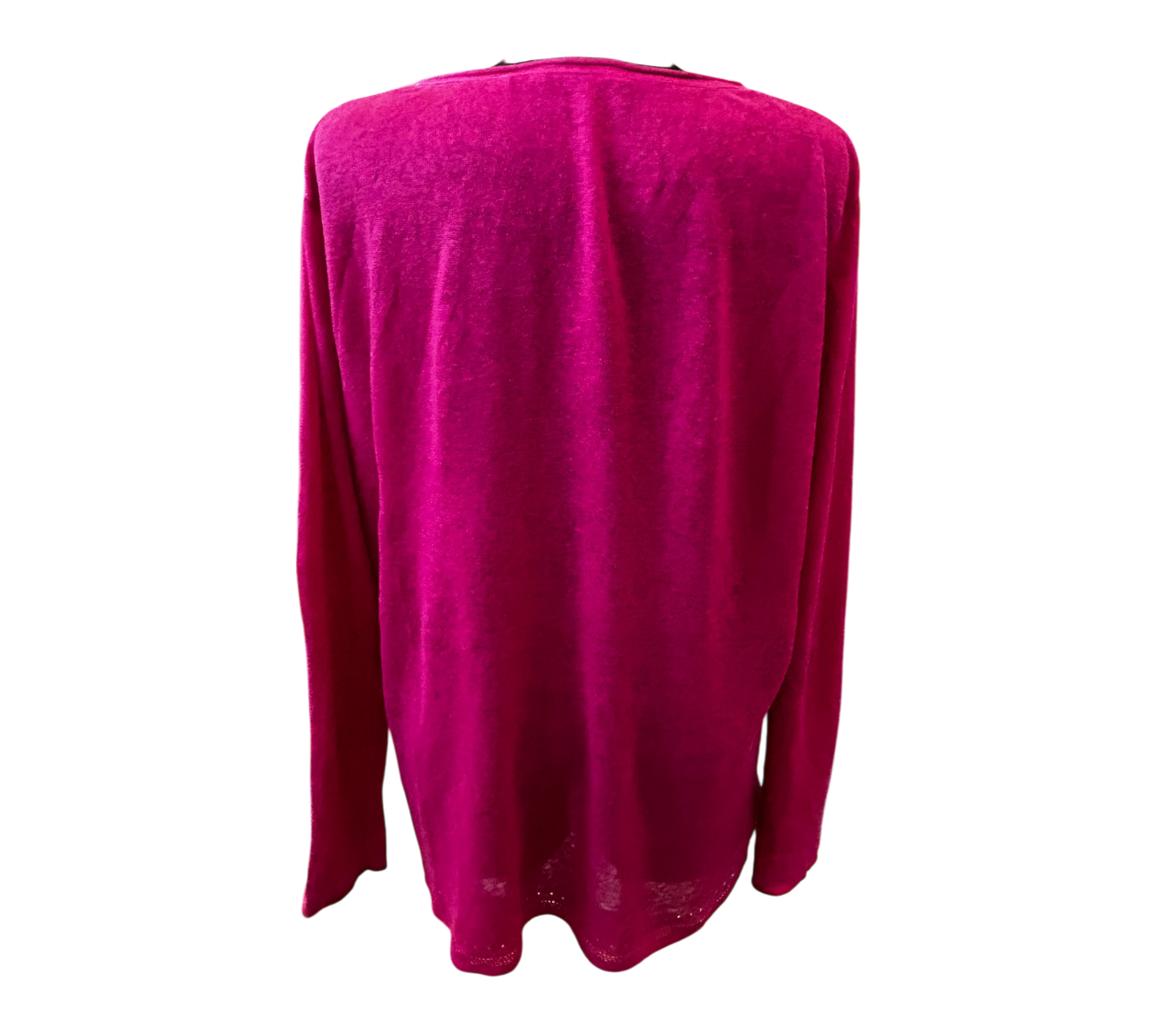 Anne L Sommer Pullover Damen Gr L Pink Leinen Langarm Leicht Luftig