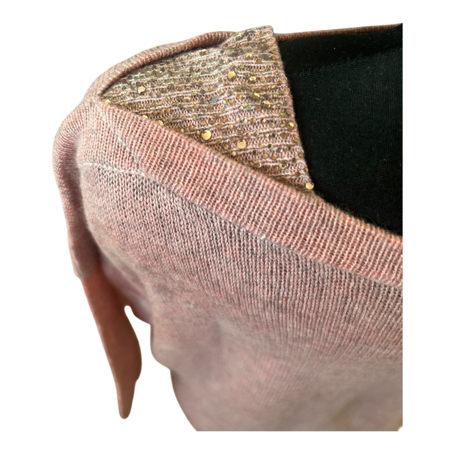 Princess goes Hollywood Pullover Damen Gr 42 Altrosa Wolle Kaschmir Leicht 3/4 Arm