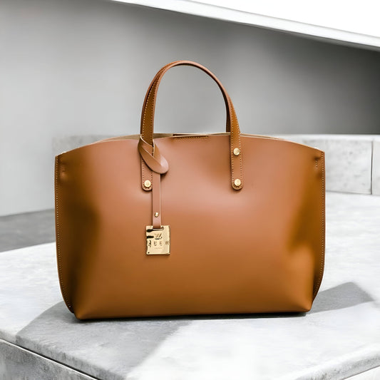 👜 ANGELA Camel Ledertasche – Stil und Funktionalität vereint