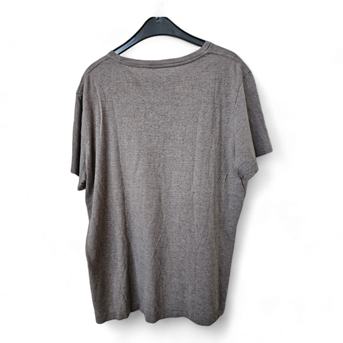 H&M Crewneck -  Kurzarm - T-Shirt - Gr. L - grau, schwarz gepunktet