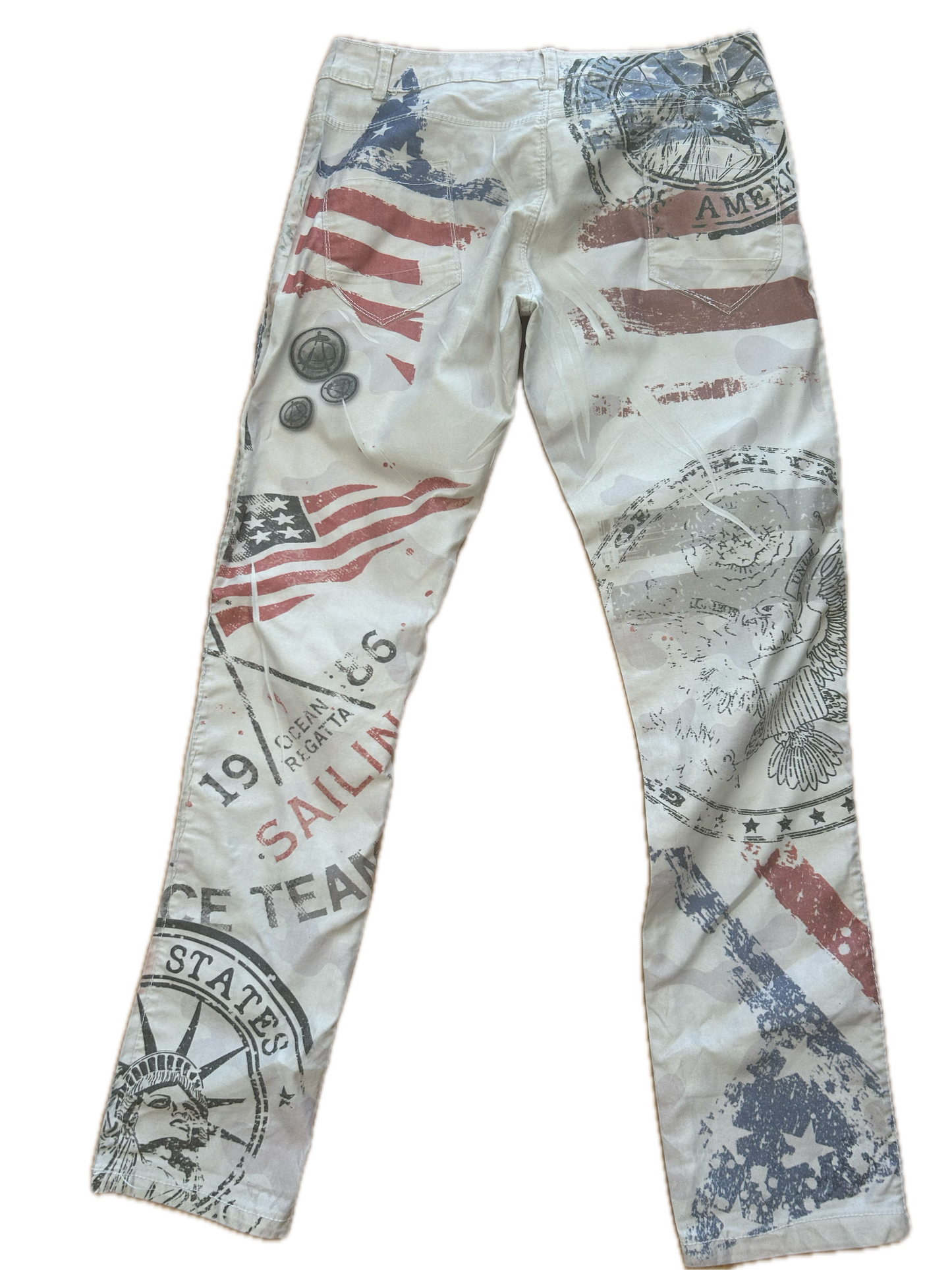 Made in Italy Hose "USA"  Gr. L - Stretch