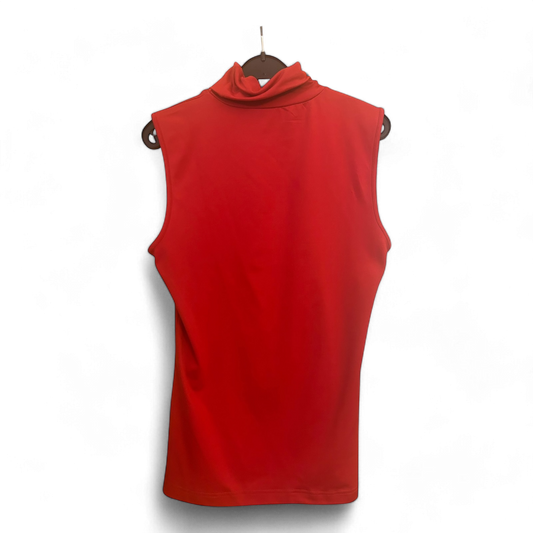 Pure Panda Rolli Shirt Damen Gr 40 Rot Langarm Stretch Figurbetont Klassisch