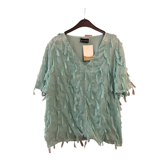 C&A Premium spektakuläre Bluse grün Größe 40