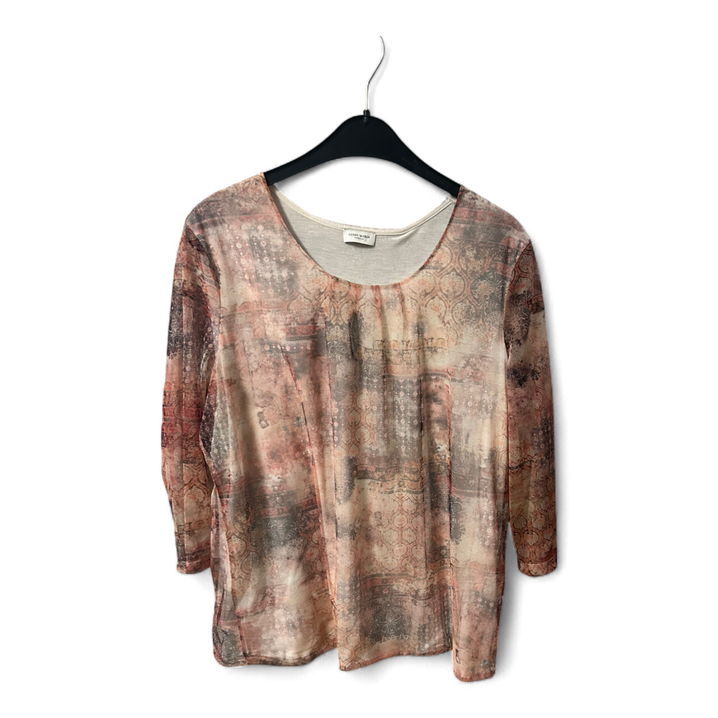 Gerry Weber Damen Bluse rose transparent Größe 44