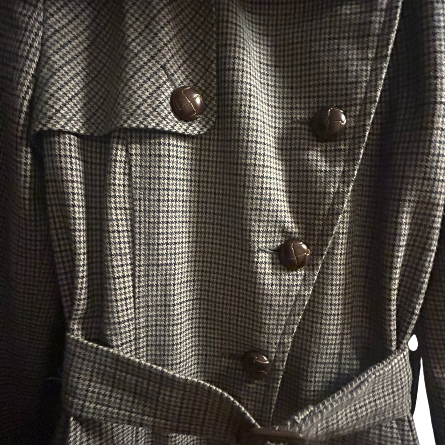 Pepe Jeans Trenchcoat Damen Gr S Hahnentritt Beige Schwarz Gürtel Klassisch