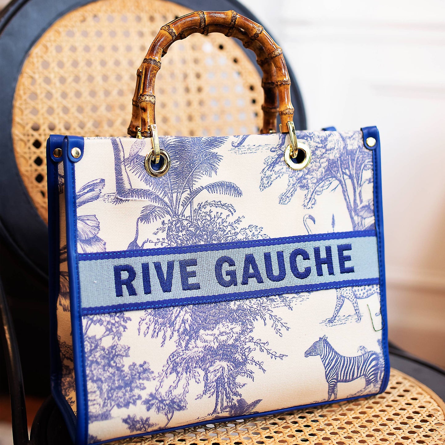🌿 JUNGLE RIVE GAUCHE Cabas-Tasche aus Baumwolle  👜