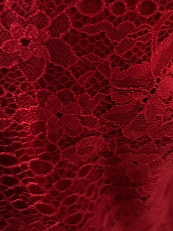 Expresso Damen Cardigan Größe M Rot Wollmix Spitze Elegant Fein Strickjacke