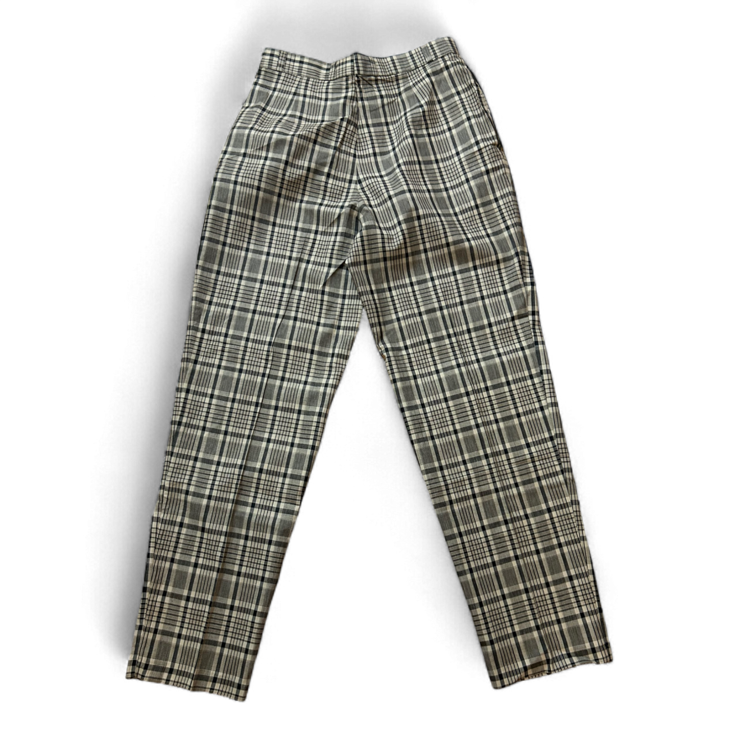 Madeleine karierte Sommerhose braun - Vintage -  Gr. 38