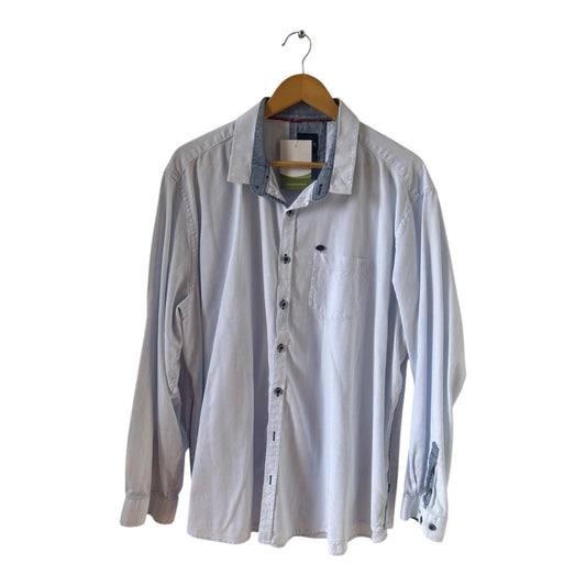 Engbers Hemd Herren Gr 3XL Hellblau Baumwolle Langarm Casual Modern Freizeitshirt