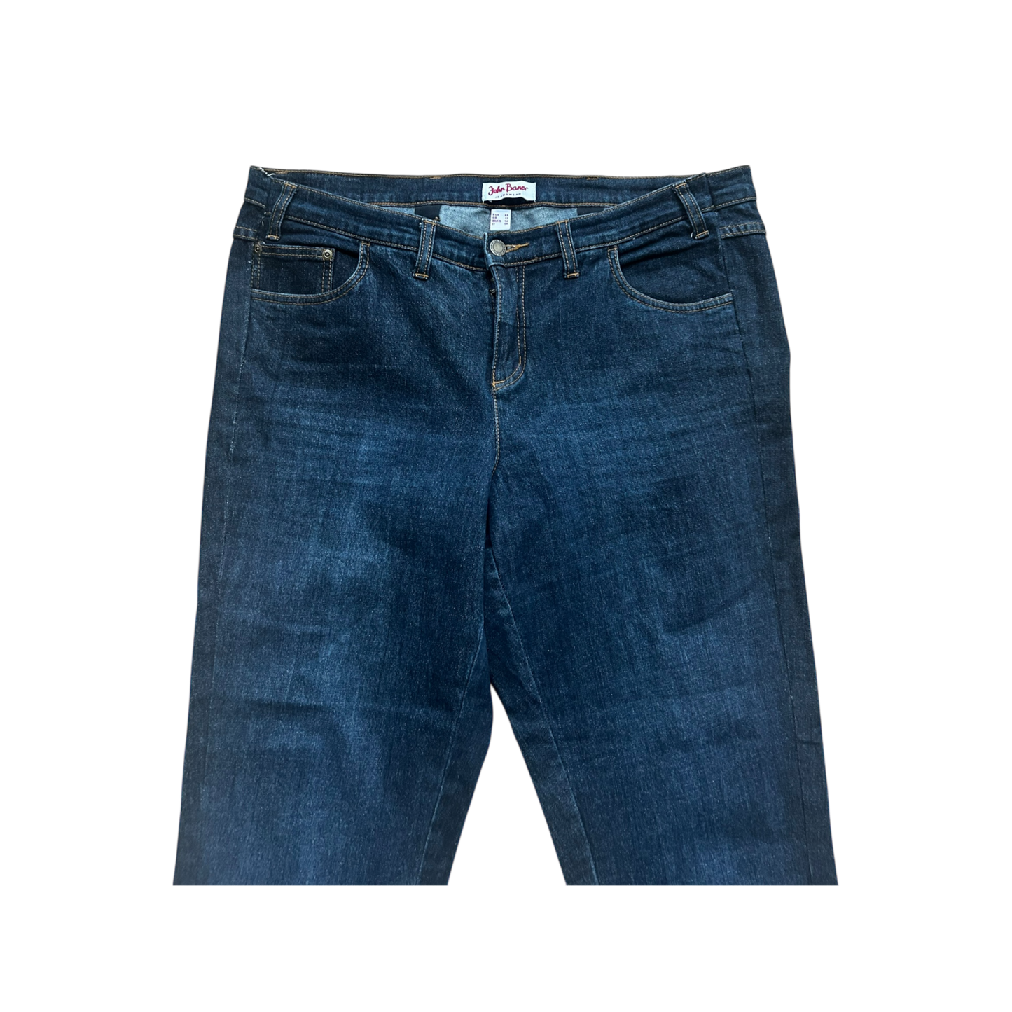 John Baner Jeans Damen Gr 48 Dunkelblau Straight Fit Klassisch Baumwollmix