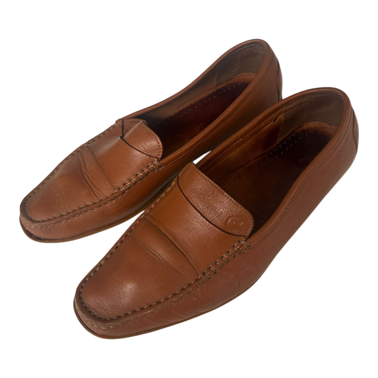 Valleverde Damen Slipper Leder Italien Komfortschuhe Gr 40 Braun Klassisch