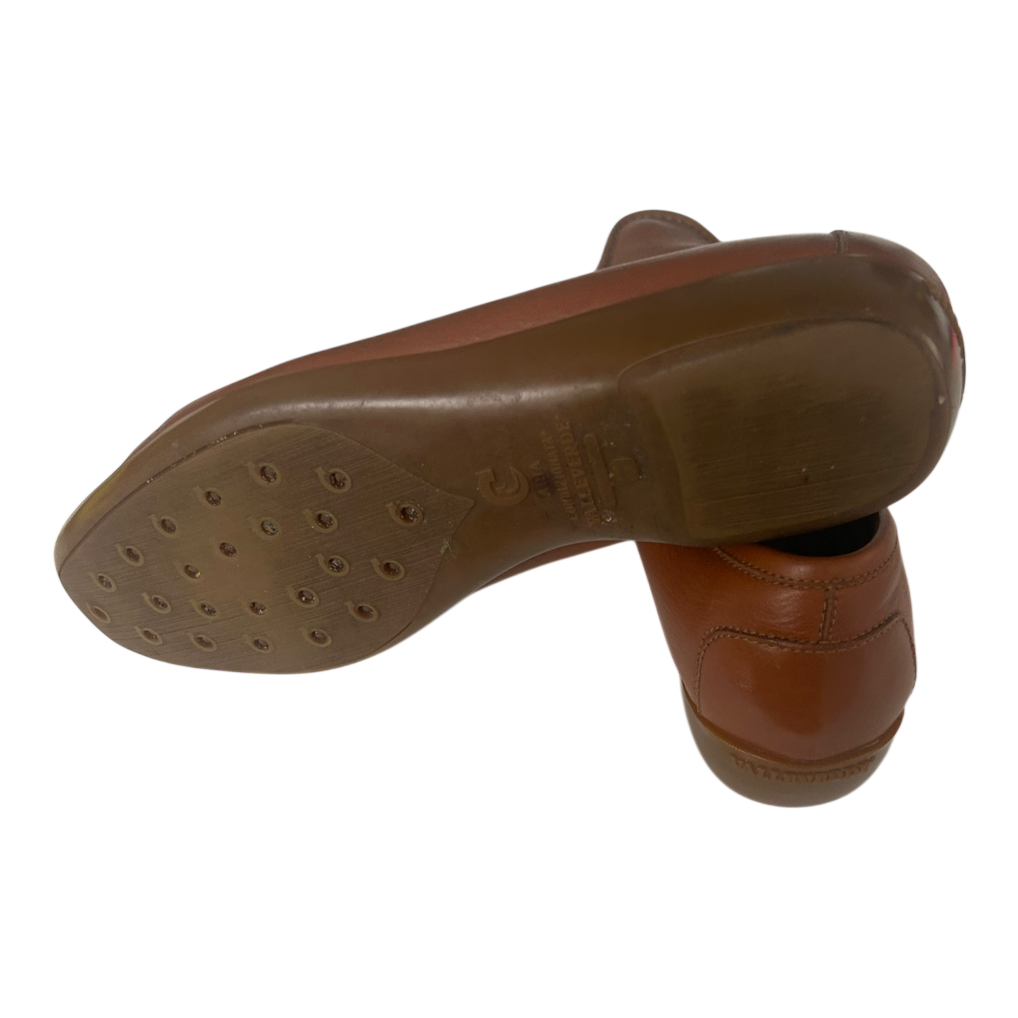 Valleverde Damen Slipper Leder Italien Komfortschuhe Gr 40 Braun Klassisch