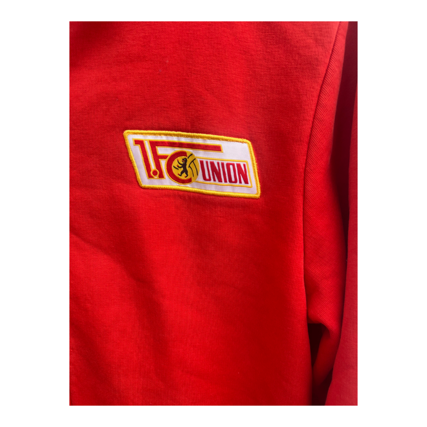 1.FC Union Hoodie Herren Gr S Rot Kapuzenpullover Baumwolle EISERN UNION Fanartikel