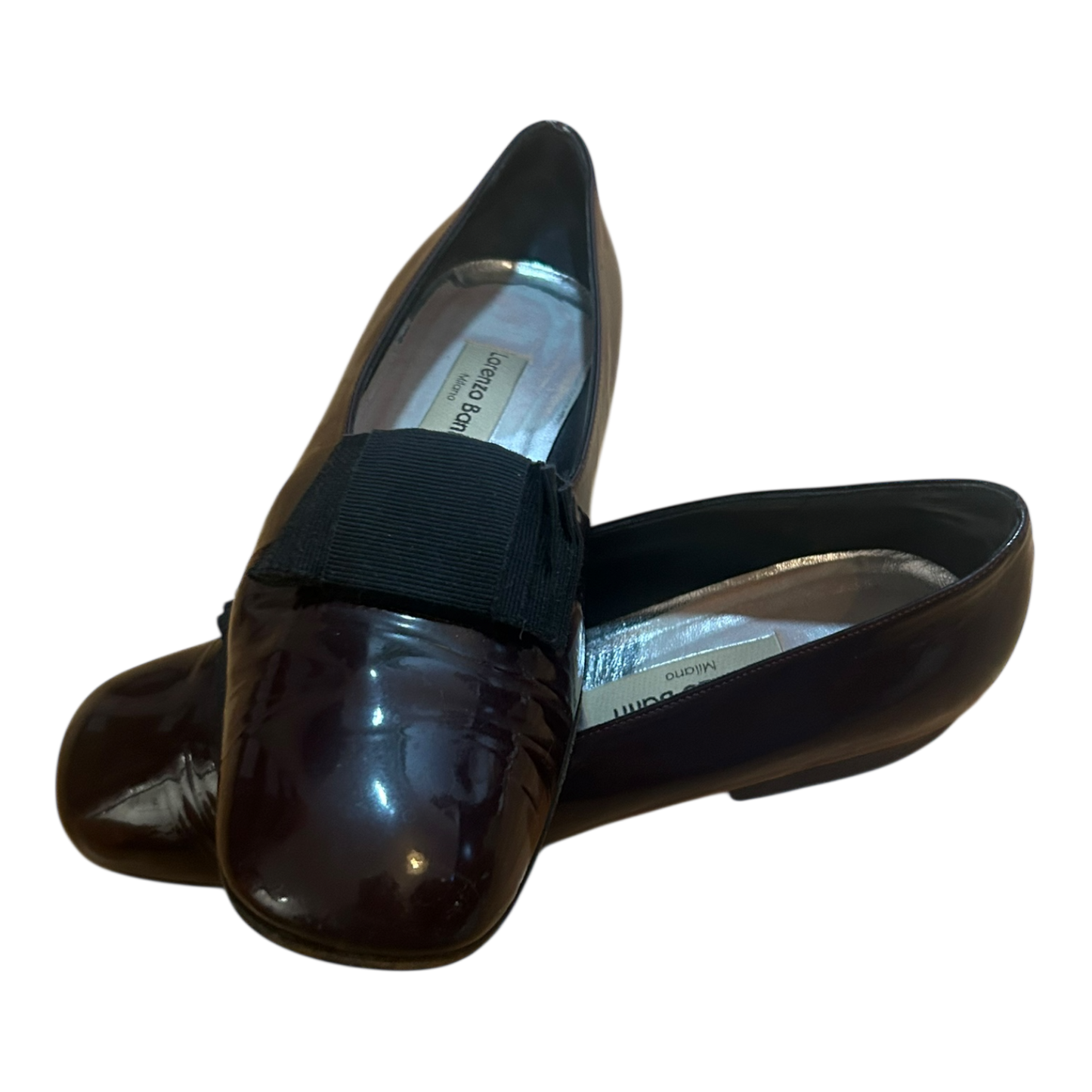 Lorenzo Banfi Slipper Damen Schuhe Gr 39,5 Braun Leder Italien Elegant