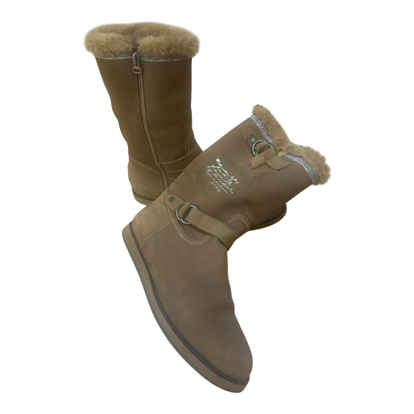 Gaastra Damen Winterstiefel Gr 39 Leder Warm Gefüttert Braun Reißverschluss