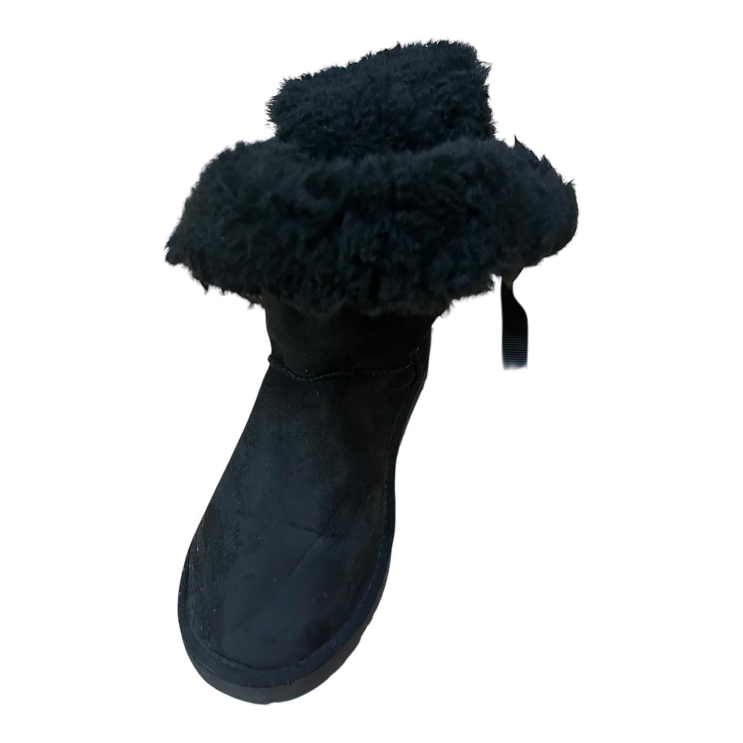 UGG Bailey Bow II Damen Gr 41 Schlupfboots Stiefel Schwarz Lederfell Gr 41 Winter