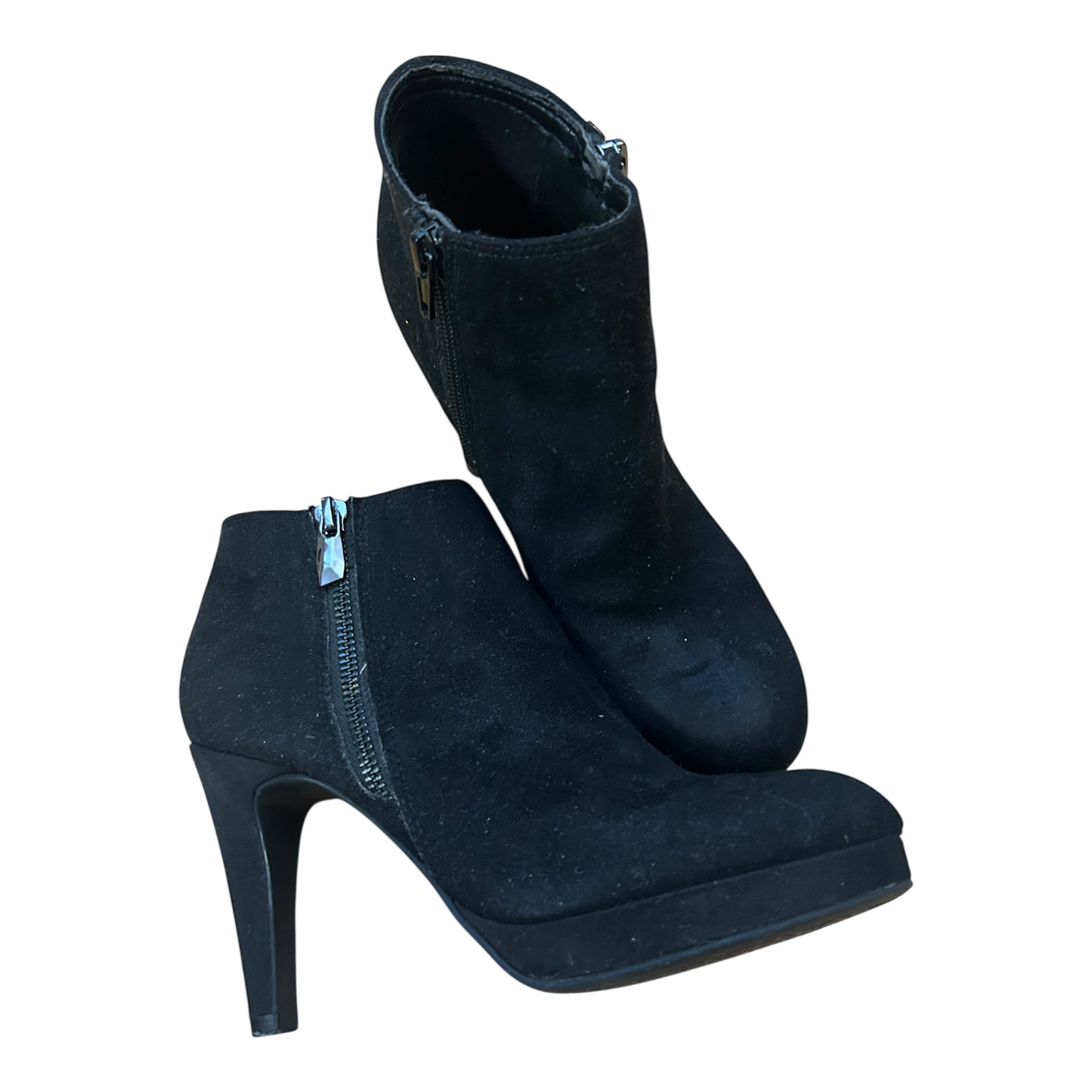 Graceland Damen Stiefeletten Gr 37 Schwarz Wildleder Elegant Absatz 9 cm