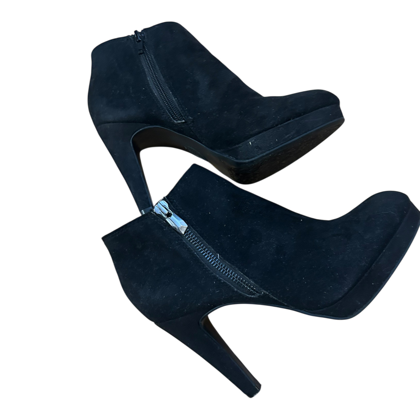 Graceland Damen Stiefeletten Gr 37 Schwarz Wildleder Elegant Absatz 9 cm