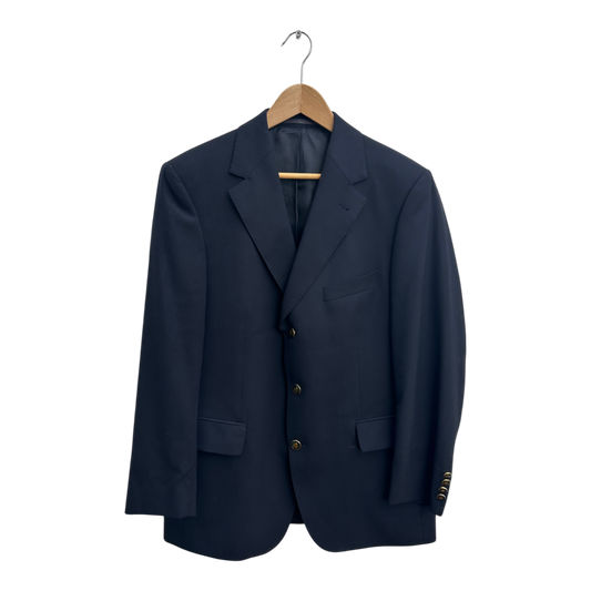 Eduard Dressler Sakko Gr 25 Dunkelblau Zegna Wolle Blazer Herren Elegant Modern