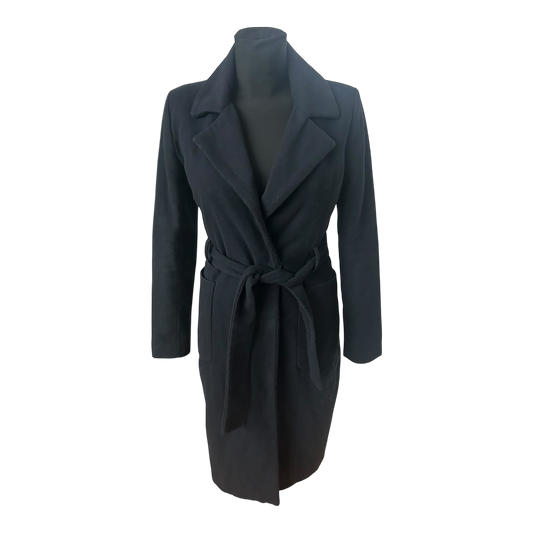 Top Secret Woman Damen Mantel Größe 34 Dunkelblau Wolle Mix Elegant