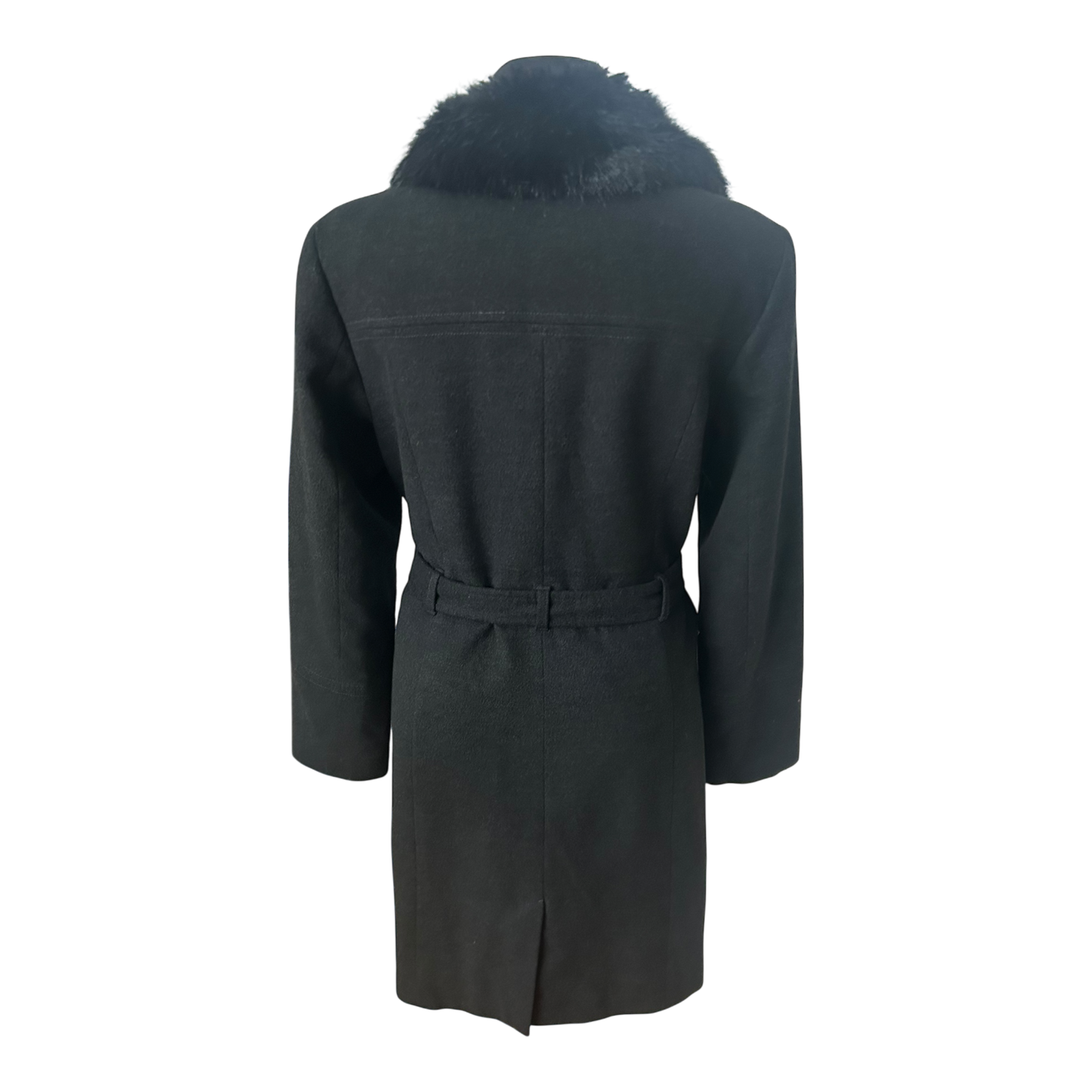 s Oliver Black Label Mantel Damen Gr 40 Dunkelgrau Wollmix Elegant Klassisch